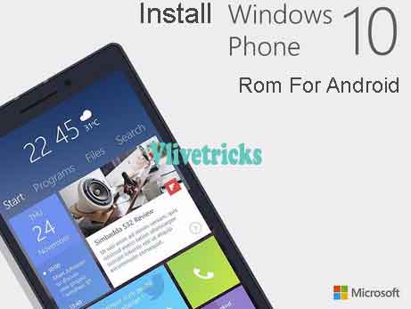 install windows 10 rom