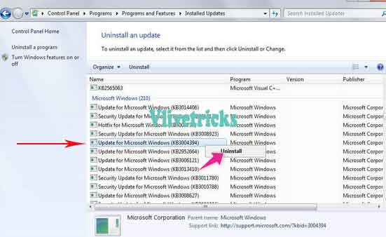 Windows-Updates-Uninstall