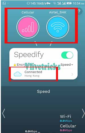 speedify-app-connected