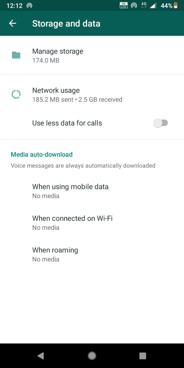 disable media auto download