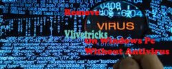 remove virus on windows pc