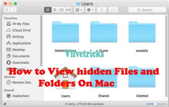 View Hidden Files and Folders on Mac