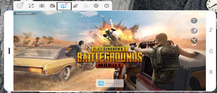 mirror pubg screen