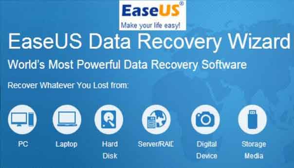 EaseUS data recovery tool