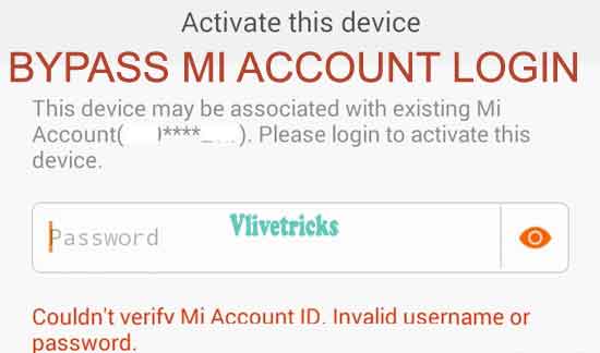 mi-account unlock