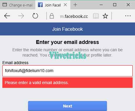 facebook-valid-email-error-solutions