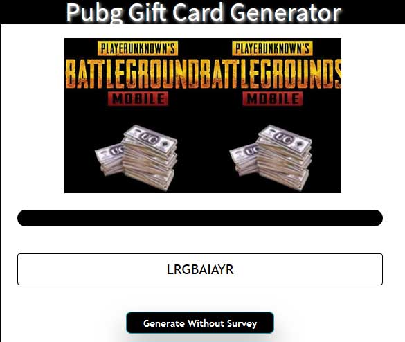  Pubg Free Gift Card Code Generator 2020 No Verification 