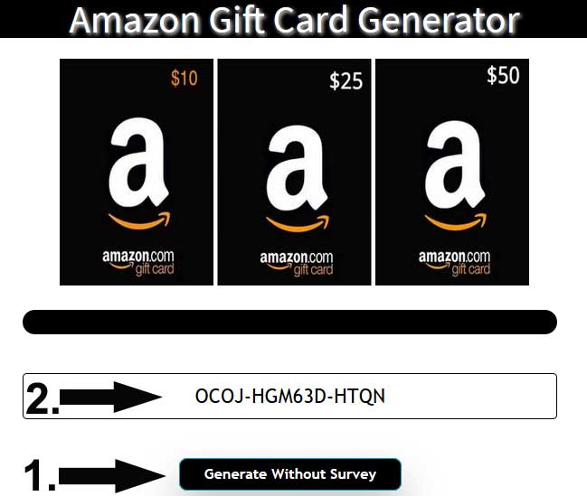 Amazon Free Gift Card Code Generator No Verification Vlivetricks