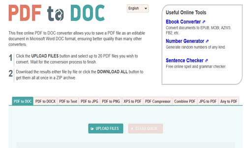 free pdf to docx converter online