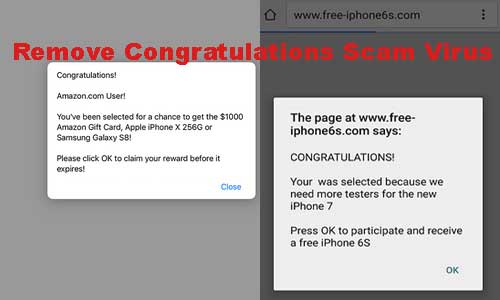Remove Congratulations You've Won Virus