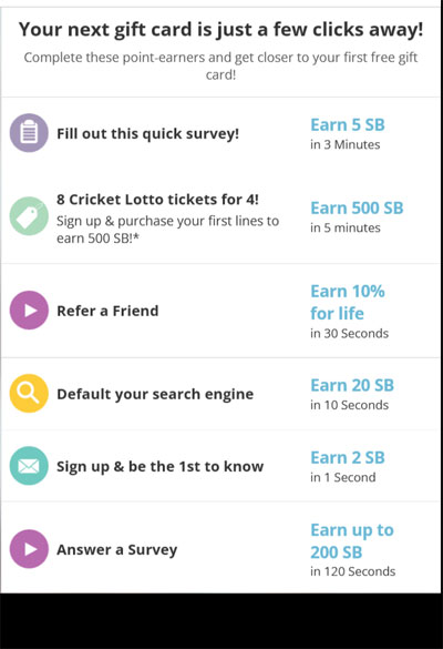 swagbucks sign up tasks