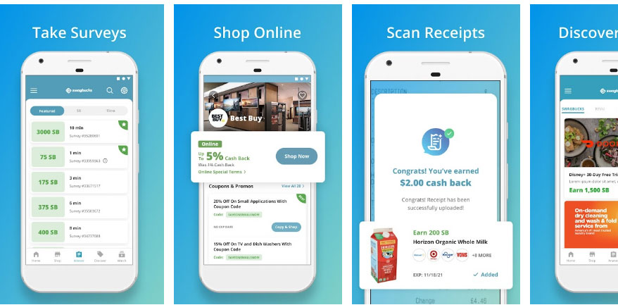 swagbucks app screenshots