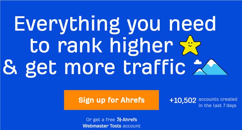 Ahrefs tool