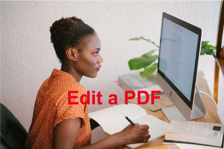 How to edit a pdf in PDF drive?