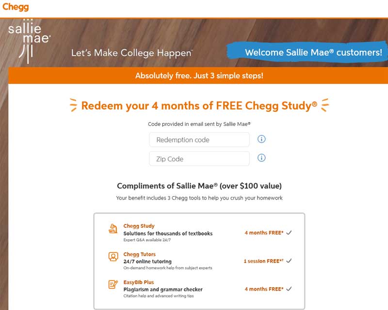 chegg-slliemae-redeem-code