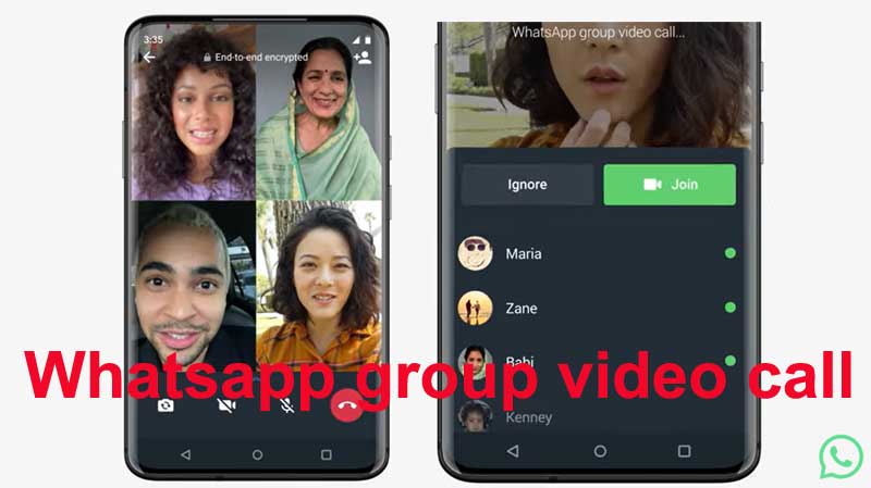 make whatsapp group video call