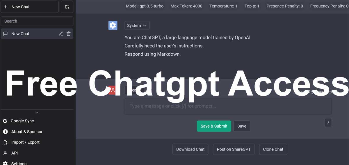 free chatgpt plus online access